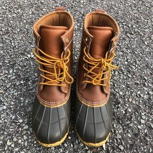 STORMY MOUNTAIN Leather & Rubber Fleece Boots, Women's sz 10, All-Weather